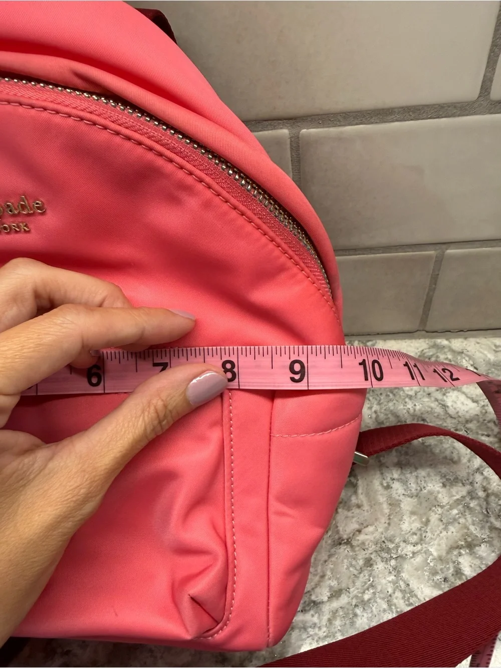 Kate Spade Chelsea The Little Better Nylon Mini Backpack -  Deep Dahlia